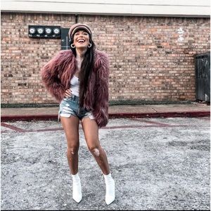 Stunning white sock boots